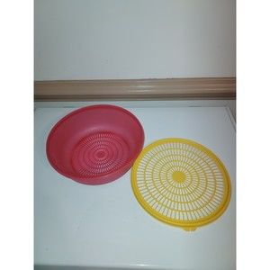 Tupperware Strainer Lid Vintage 10" Tupperware Strainer/Colander  Bowl